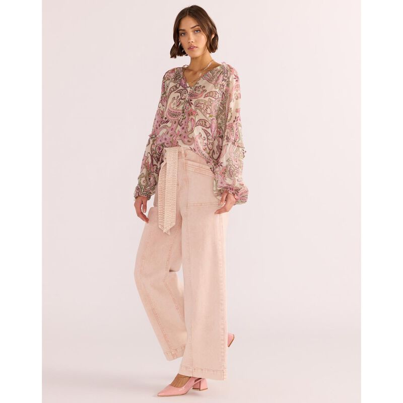 MINKPINK Cadence Long Sleeve Blouse image number 1
